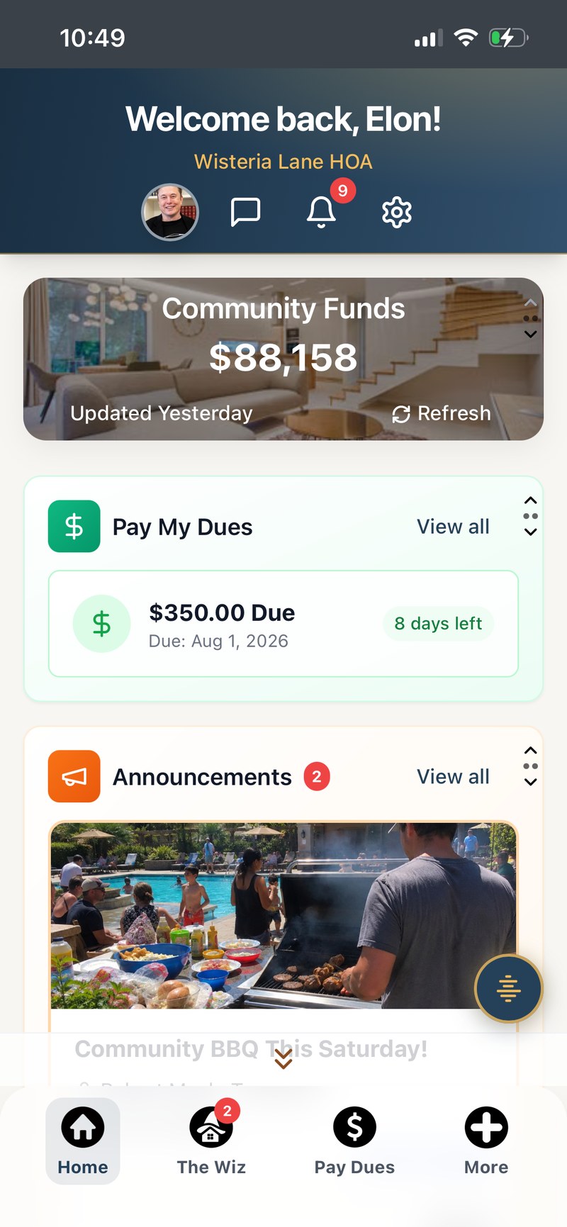 Resident Dashboard