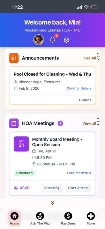Resident Dashboard
